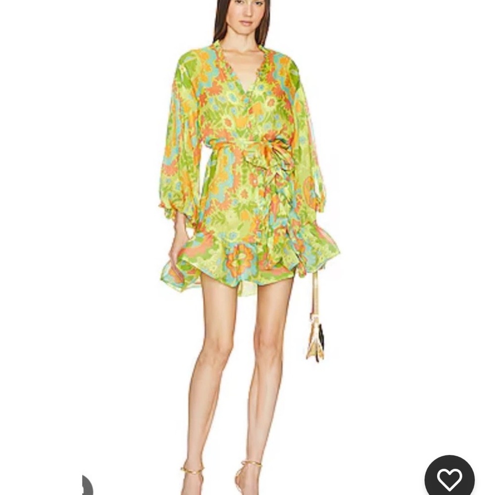 ALEXIS Analia Dress in Silk Camellia Lime S $675